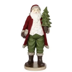 Weihnachtsfigur SANTA MARTINO mit Geschenk Kaheku Höhe 24 cm