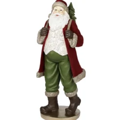 Weihnachtsfigur SANTA MARTINO mit Geschenk Kaheku Höhe 24 cm