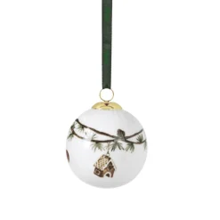 Weihnachtskugel Kähler Hammershoi Motiv Schneemann d 6 cm