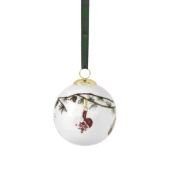 Weihnachtskugel Kähler Hammershoi Motiv Schneemann d 6 cm