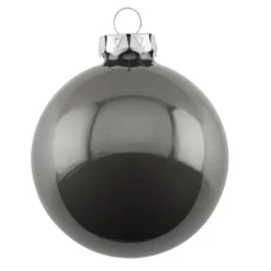 Weihnachtskugel Opal GiftCompany grau ø 8 cm 6er Set