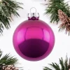 Weihnachtskugel Opal GiftCompany fuchsia ø 8 cm 6er Set