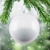 Weihnachtskugel Opal GiftCompany weiß ø 8 cm 6er Set