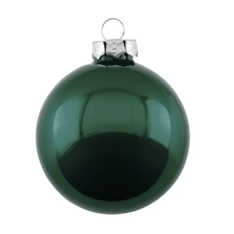 Weihnachtskugel Opal GiftCompany olive ø 8 cm 6er Set