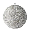 Weihnachtskugel OPIUM GiftCompany Glitzer, Perlen, Pailletten silber ø 10 cm