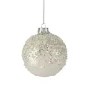 Weihnachtskugel SEOUL GiftCompany Glitzer weiß ø 8 cm