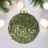Weihnachtskugel SEOUL GiftCompany Glitzer grün ø 8 cm