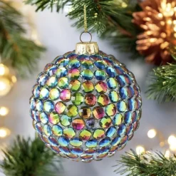 Weihnachtskugel SEOUL GiftCompany Strasssteine bunt ø 8 cm