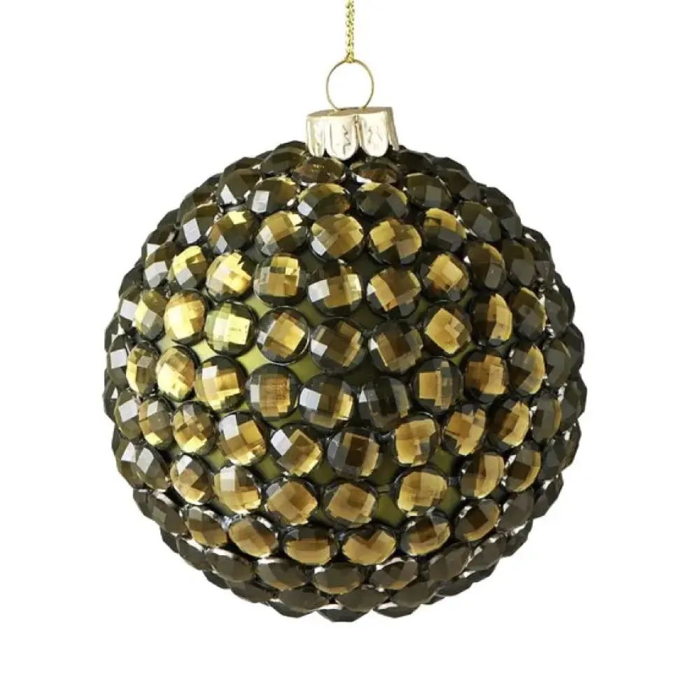 Weihnachtskugel SEOUL GiftCompany Strasssteine grün ø 8 cm