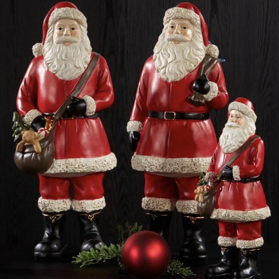 Weihnachtsmann-Figur Deko Santa Prescott rot Höhe 45 cm