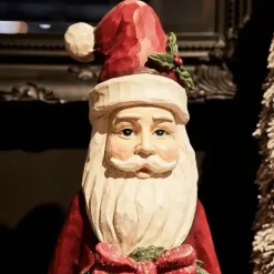 Weihnachtsmann mit Kranz Werner Voss Höhe 80 cm