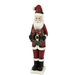 Weihnachtsmann mit Kranz Werner Voss Höhe 80 cm