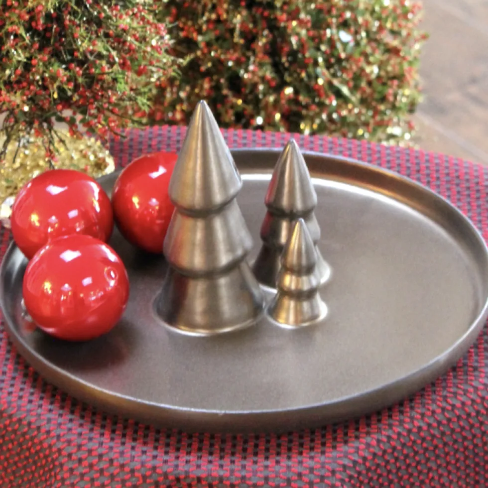 Weihnachtsteller mit drei Tannenbäumen ASA ferro 30 cm