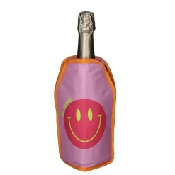 Weinkühler Kühlmanschette GiftCompany Be Happy Höhe 23 cm