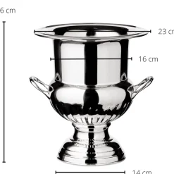 Weinkühler schwerversilbert QUEEN ANNE Edzard Höhe 26 cm