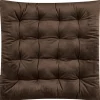 Wendestuhlkissen braun MILANA Magma 40×40 cm