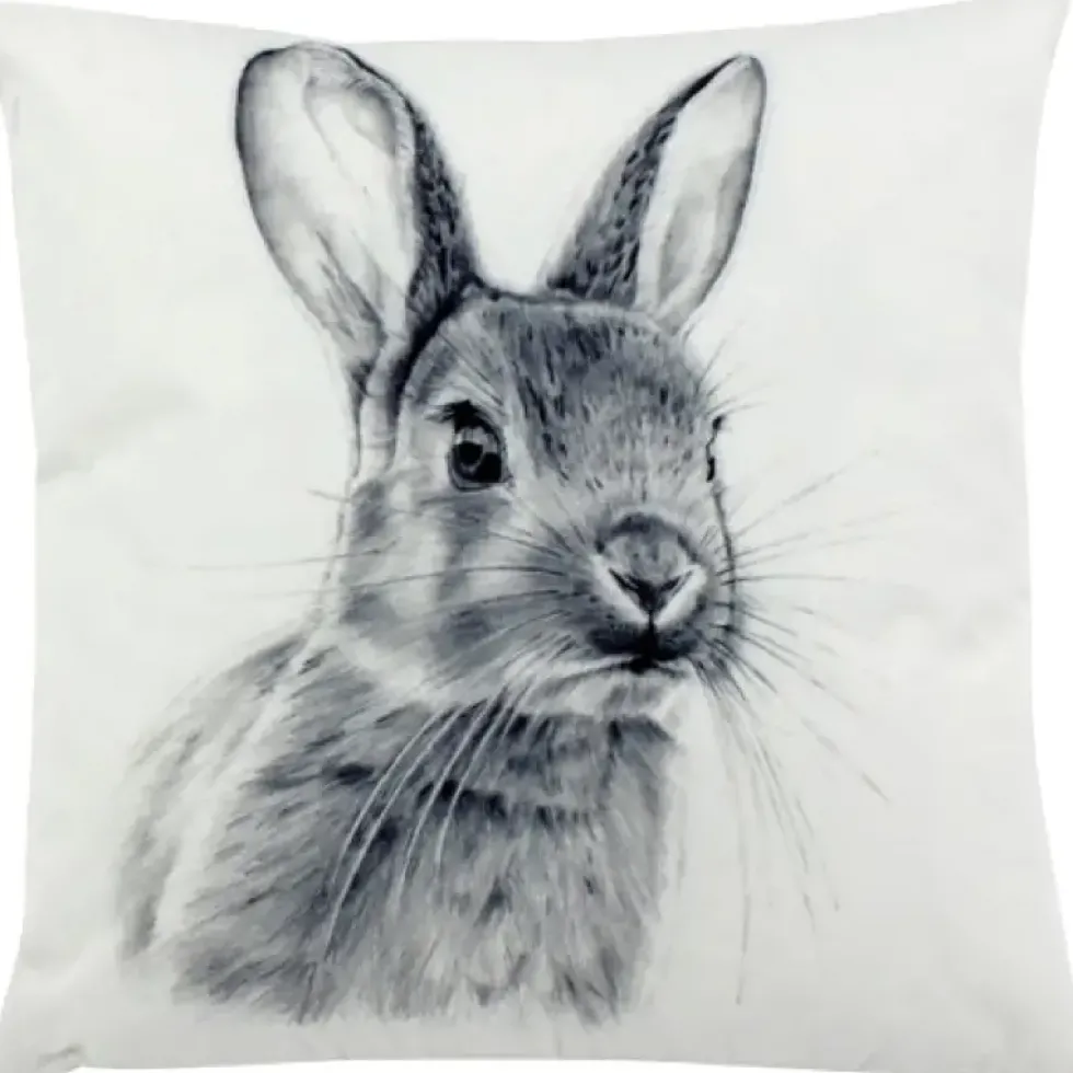 Werner Voß Outdoor Kissen Cute Bunny weiß 45×45 cm