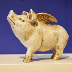 Werner Voss Deko Figur Schwein mit Flügeln Länge 17 cm