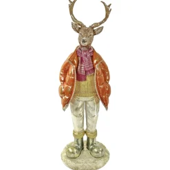Werner Voß XXL Hirsch Winter Walter | Orange Jacke 120cm