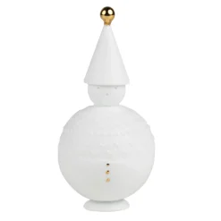 Wichtel Porzellan Deko Wintermärchen Räder Design Höhe 11 cm