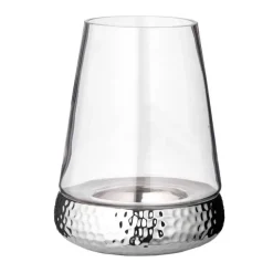 Windlicht Glas Bora gehämmert Edzard Höhe 28 cm