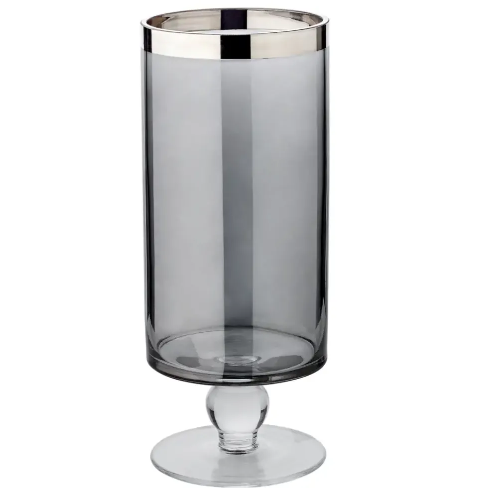 Windlicht Glas Stella dunkel Edzard Höhe 23 cm