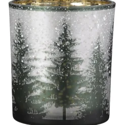 Windlicht Glas Tannenwald