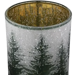 Windlicht Glas Tannenwald