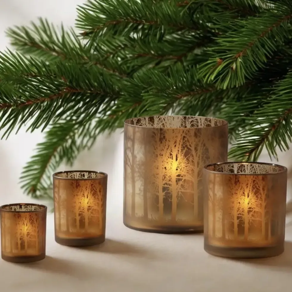 Windlicht Glas Thara Wald Kaheku