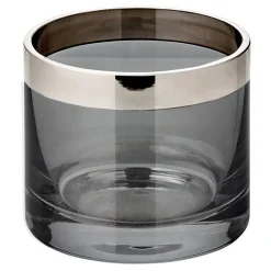 Windlicht Glas Zeus mit Platinrand Edzard