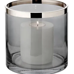 Windlicht Glas Zeus mit Platinrand Edzard