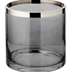 Windlicht Glas Zeus mit Platinrand Edzard