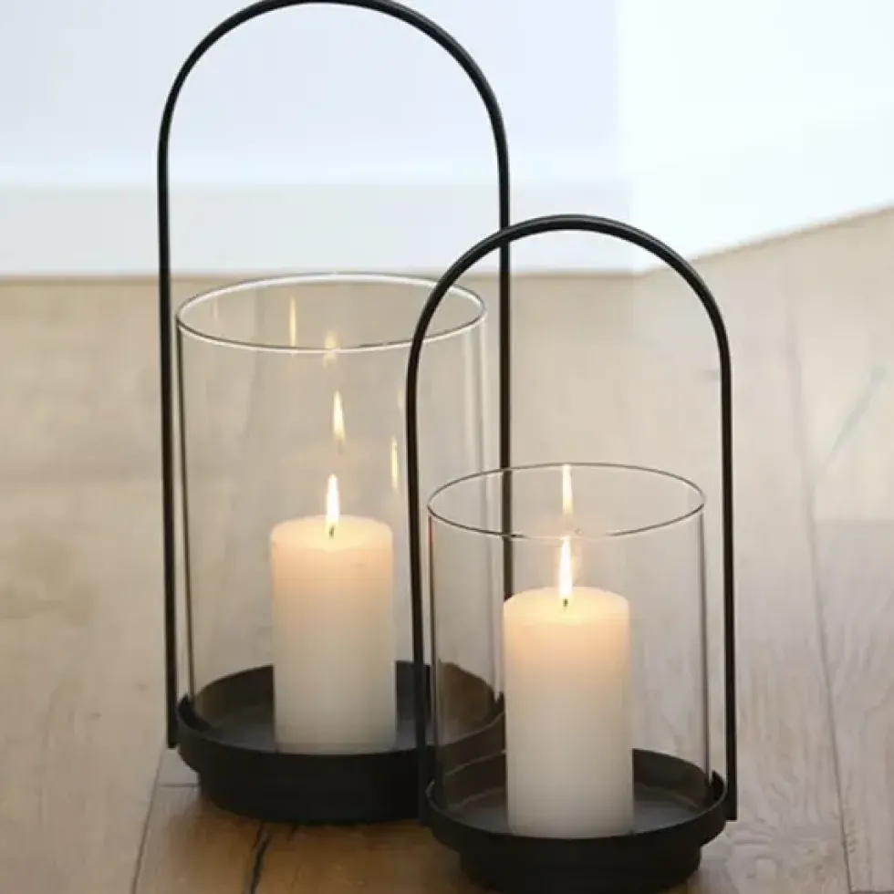 Windlicht Lantern schwarz Casablanca