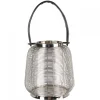 Windlicht Laterne Cage Casablanca mit Lederhenkel Höhe 27 cm