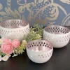 Windlicht Madras 3er Set GiftCompany weiß rosa
