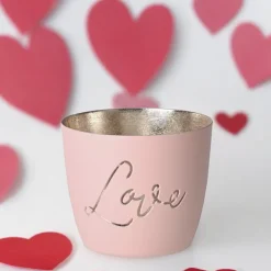 Windlicht Madras Love GiftCompany blush