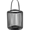Windlicht Metall Laterne mit Henkel Höhe 29 cm