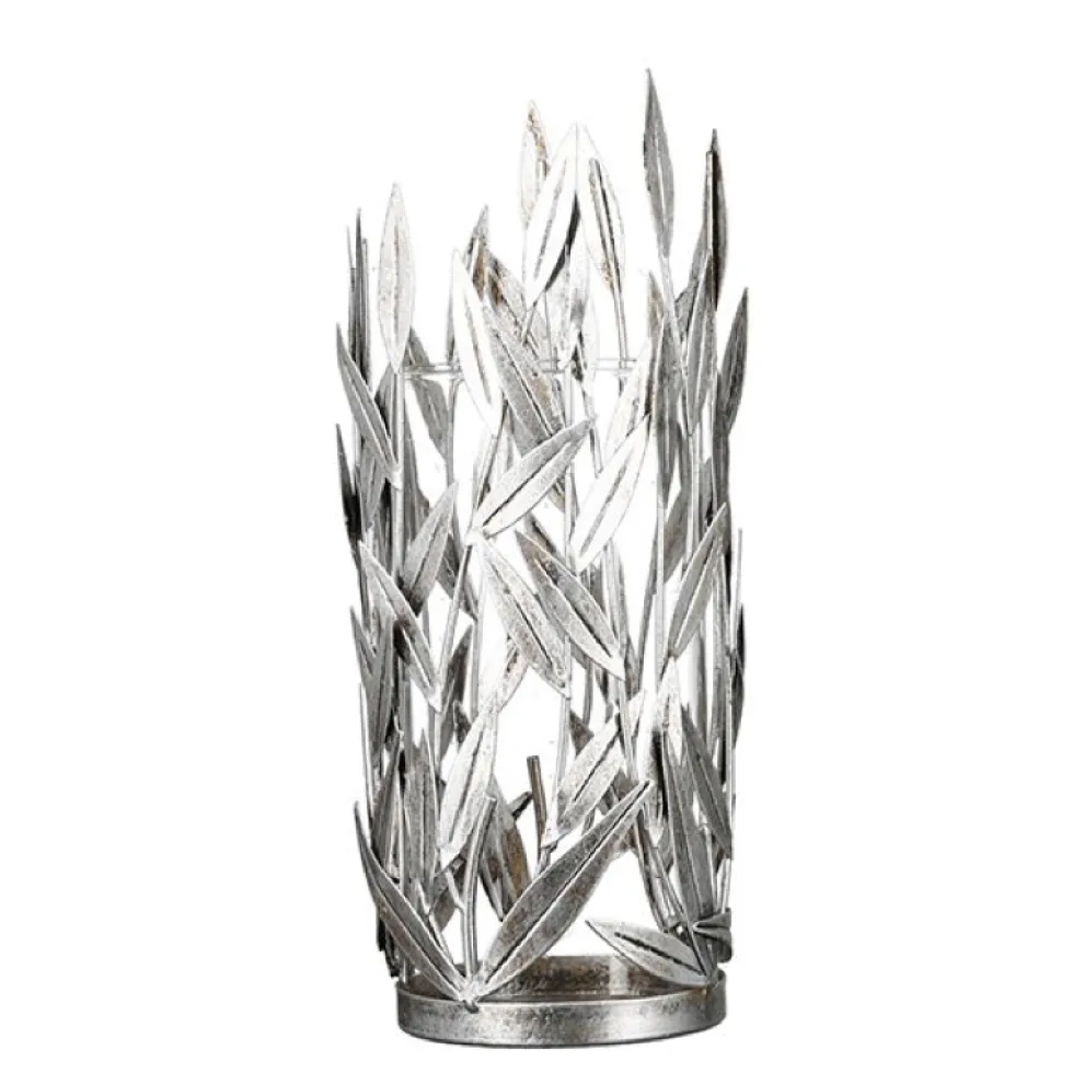 Windlicht Metall mit Glaseinsatz Twigs