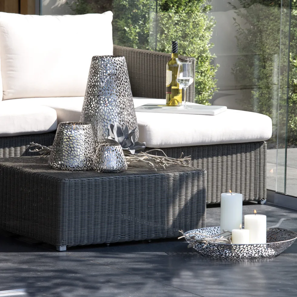Windlicht Metall Purley Casablanca Höhe 46 cm