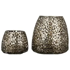Windlicht Metall Tischlicht Deko Purley antikgold