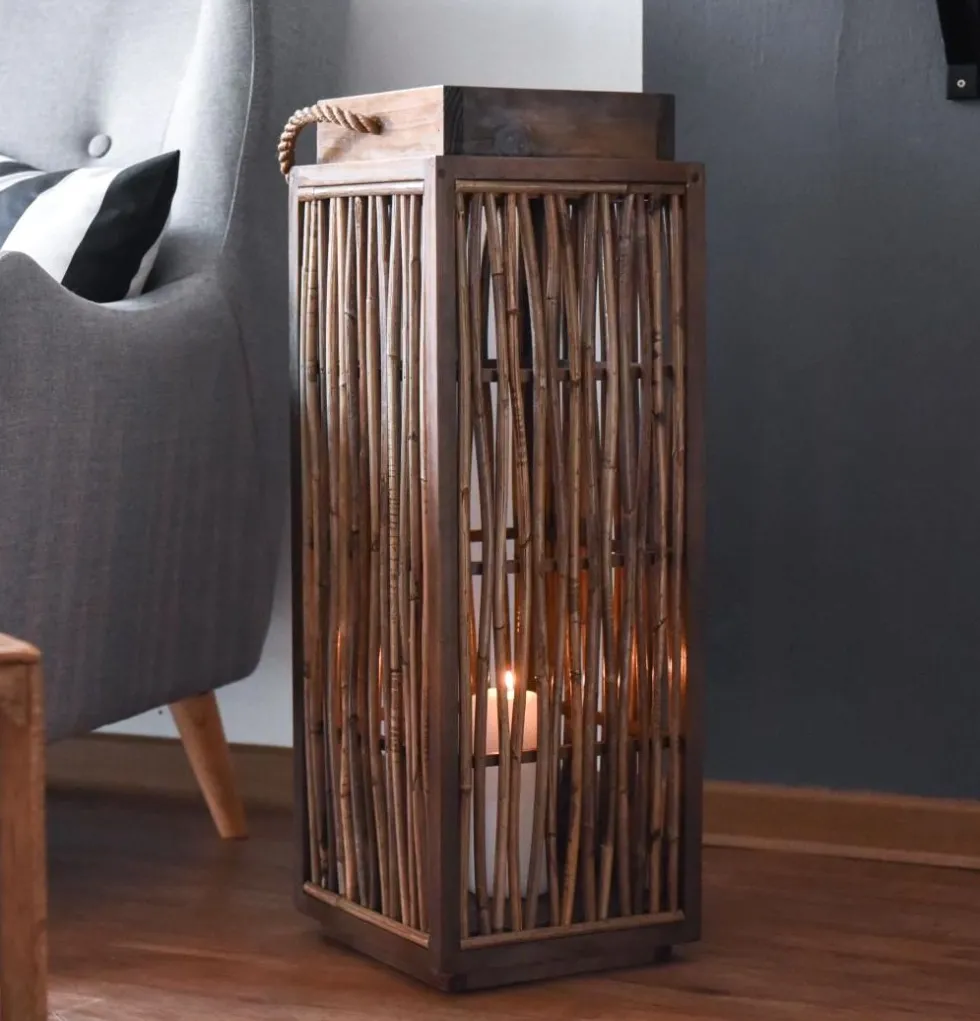Windlicht Rattan Lucia