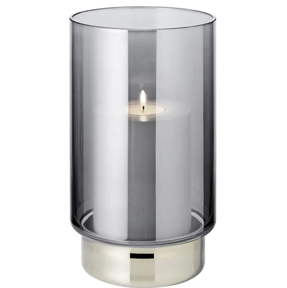 Windlicht Rauchglas Isla Edzard Höhe 21 cm