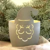 Windlicht Weihnachten MADRAS Weihnachtsmann GiftCompany d 10 cm