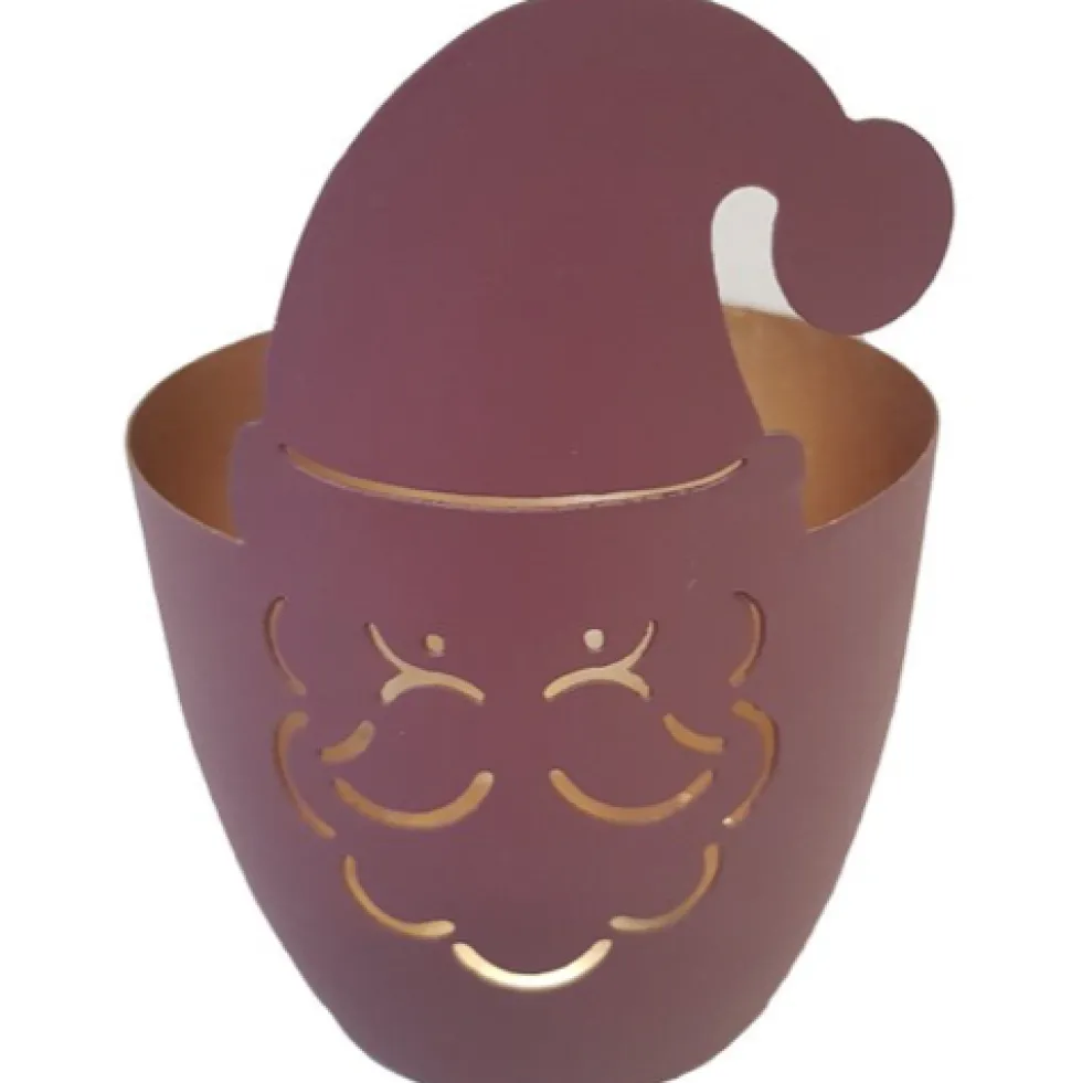 Windlicht Weihnachten MADRAS Weihnachtsmann GiftCompany d 10 cm