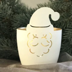 Windlicht Weihnachten MADRAS Weihnachtsmann GiftCompany d 10 cm