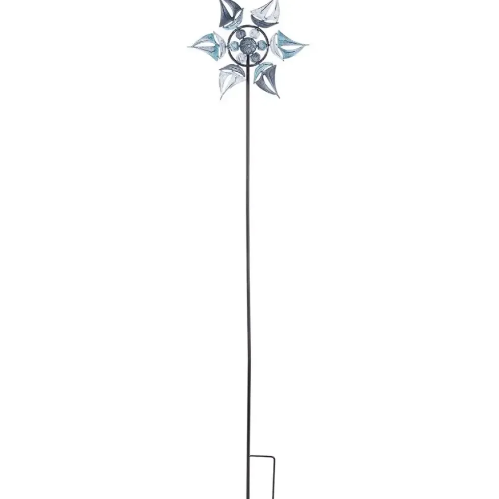 Windrad Garten Metall Deko SCHIFFE H 150 cm