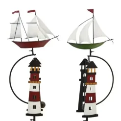 Windspiel Garten SCHIFF Höhe 142 cm