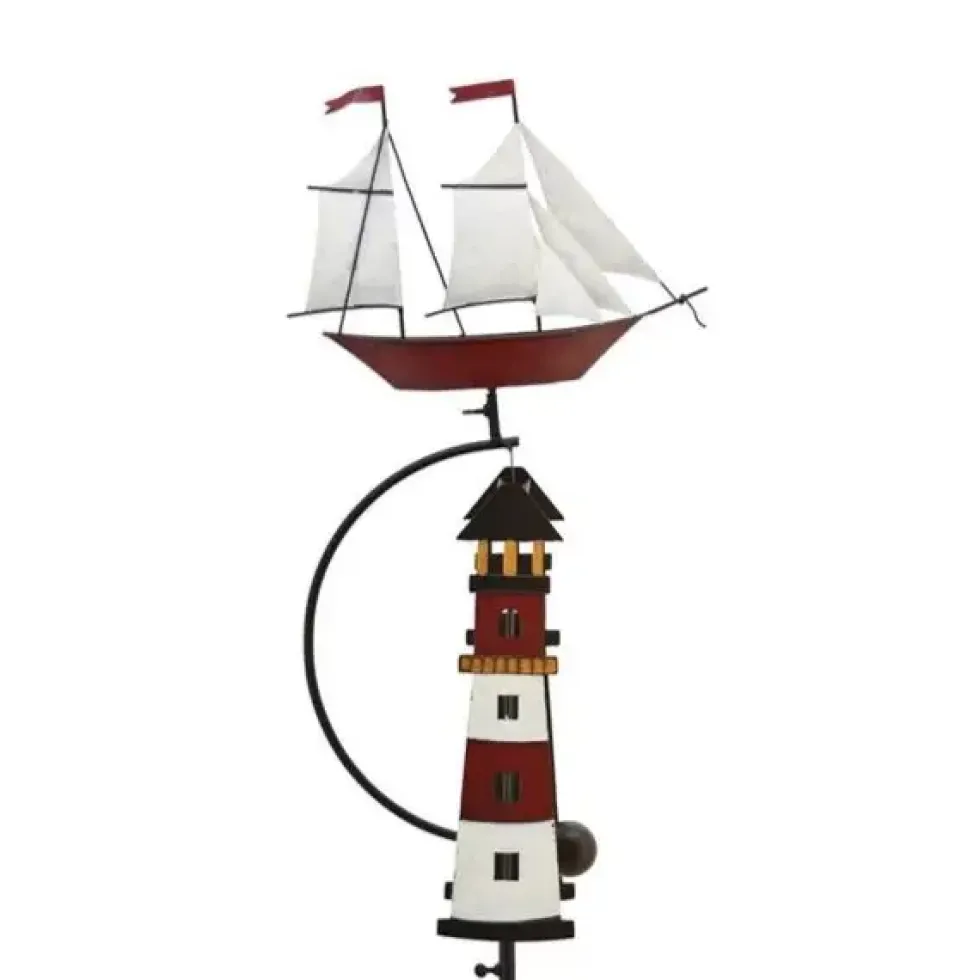 Windspiel Garten SCHIFF Höhe 142 cm