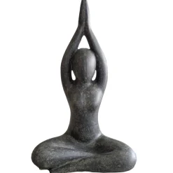 Yoga Garten Statue Amita anthrazit Höhe 80 cm
