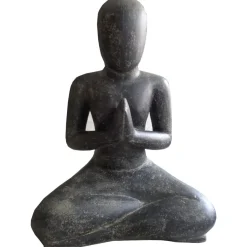Yoga Garten Statue Riya anthrazit Höhe 80 cm